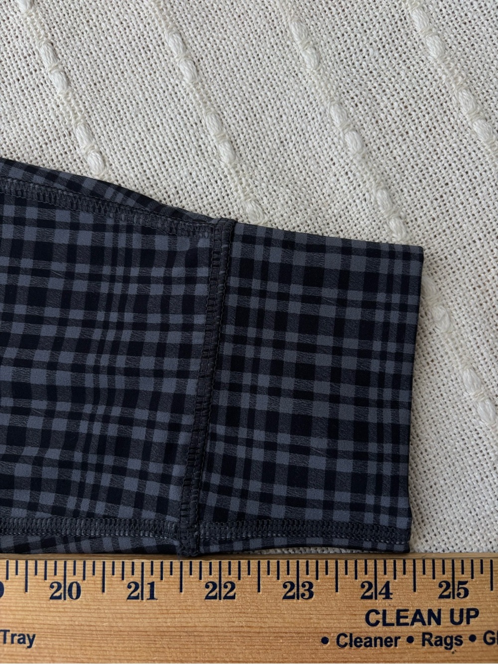 Halara UltraSculpt Check Plaid High Waist Drawstring Yoga Crop Leggings L - Picture 15 of 15